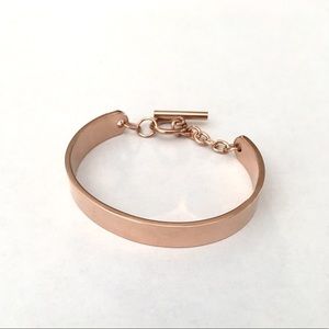Rose gold cuff bracelet